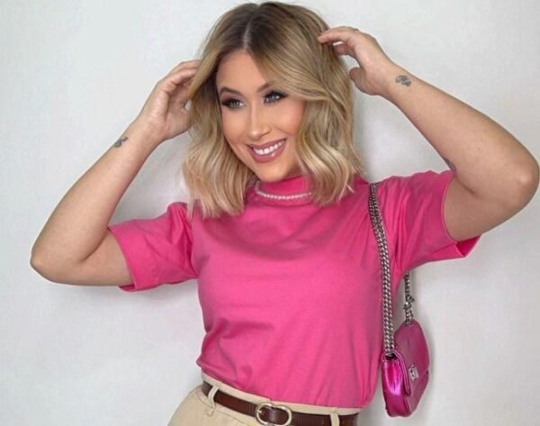 T-shirt Gola Alta - Rosa Chiclete
